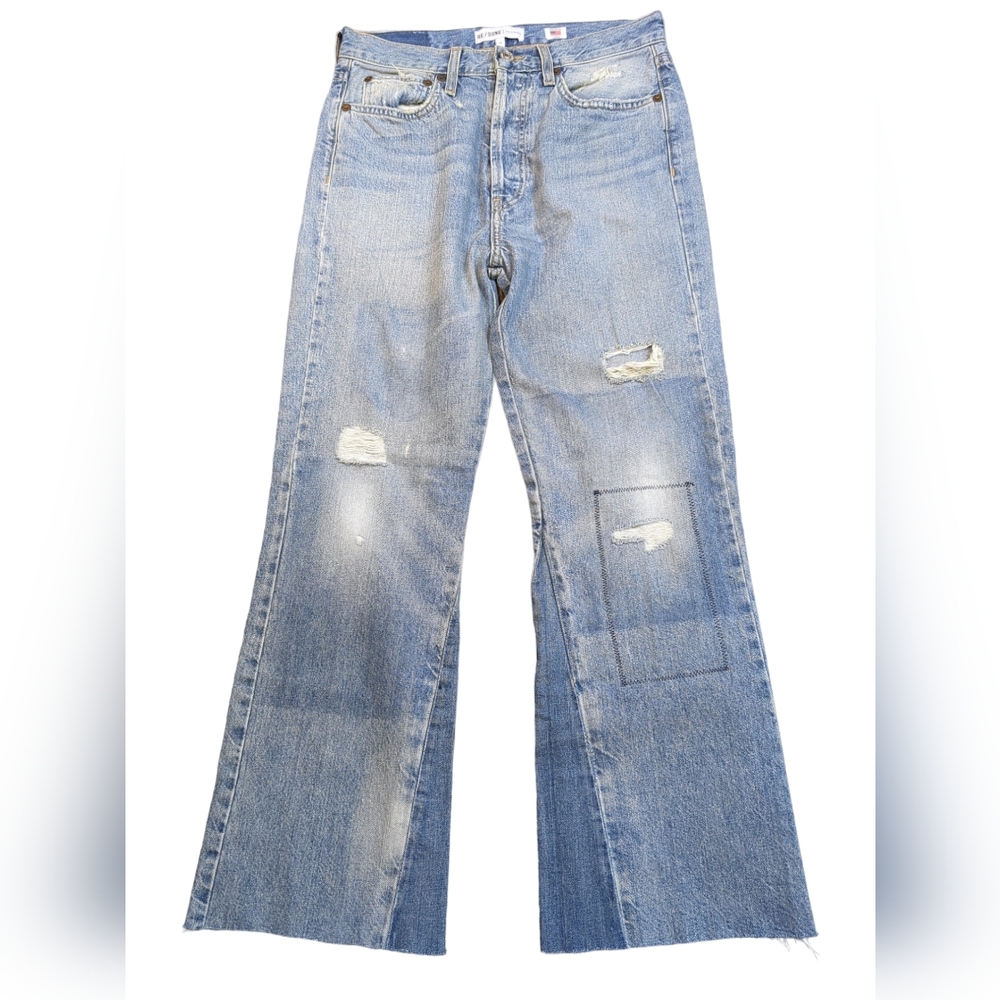 RE/DONE Originals Levi's High Rise Crop Flare in Ghost Sz 28 Fits like 27